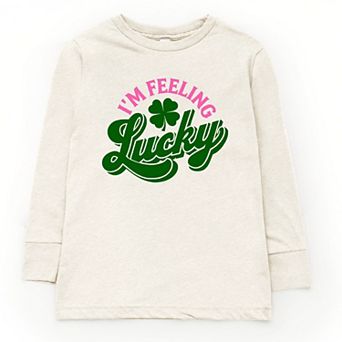 I'm Feeling Lucky Colorful - Youth Long Sleeve Graphic T-Shirt