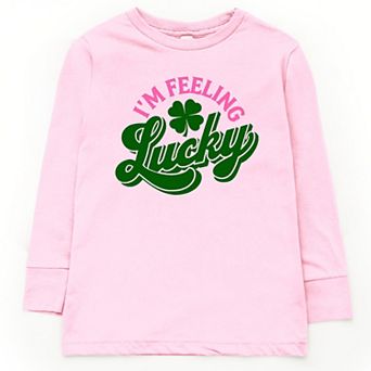 I'm Feeling Lucky Colorful - Youth Long Sleeve Graphic T-Shirt