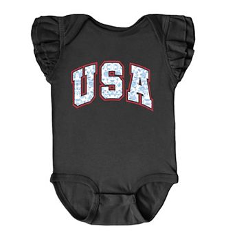 The Juniper Shop USA Blue Willow Flutter Sleeve Bodysuit