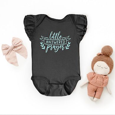 The Juniper Shop Little Answered Prayer Flutter Sleeve Bodysuit
