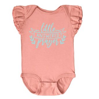 The Juniper Shop Little Answered Prayer Flutter Sleeve Bodysuit