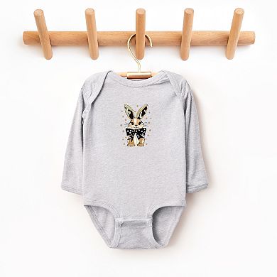 Bunny Polka Dot Coquette - Baby Long Sleeve Bodysuit