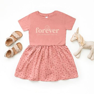 The Juniper Shop Forever Chasing Sunsets Sun Toddler Dress