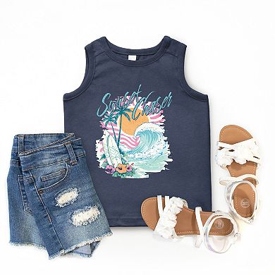 The Juniper Shop Sunset Chaser Waves Youth Tank Top