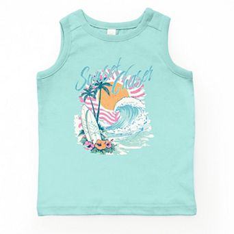 The Juniper Shop Sunset Chaser Waves Youth Tank Top