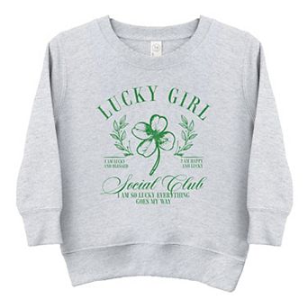Lucky Girl Social Club Clover - Toddler Graphic Sweatshirt