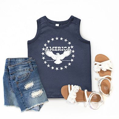 The Juniper Shop America Circle Stars Youth Tank Top