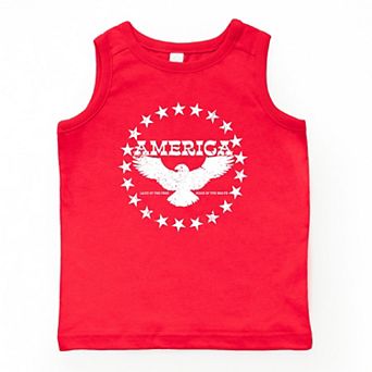 The Juniper Shop America Circle Stars Youth Tank Top