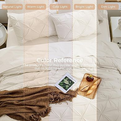 Great Ambitions Comforter Set,7 Piece Bed in a Bag,Pintuck Bedding Sets for All Season