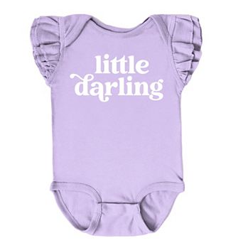 The Juniper Shop Little Darling Flutter Sleeve Bodysuit