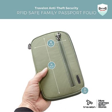 Travelon RFID Blocking Family Passport Wallet