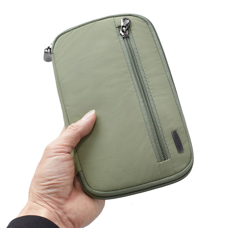 Travelon RFID Blocking Family Passport Wallet, Green