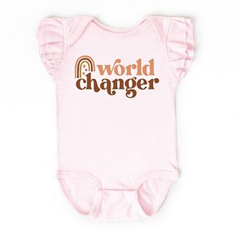 The Juniper Shop Boho World Changer Flutter Sleeve Bodysuit