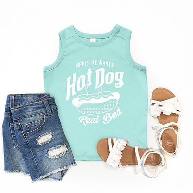 The Juniper Shop Makes Me Want A Hot Dog Real Bad Solid Youth Tank Top