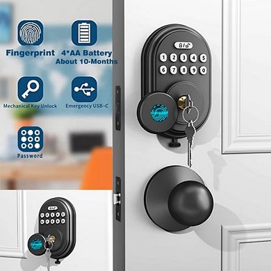 4-in-1 Aluminum Smart Pad Lock with Wi-Fi Control, Fingerprint, Keypad, Auto-Unlock & Quiet Mode