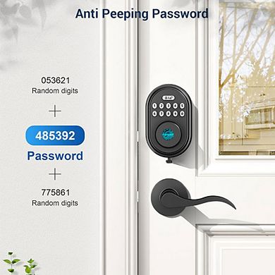 4-in-1 Aluminum Smart Pad Lock with Wi-Fi Control, Fingerprint, Keypad, Auto-Unlock & Quiet Mode