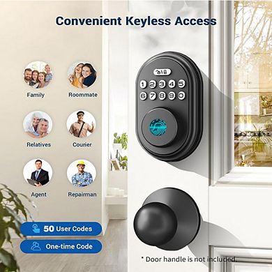 4-in-1 Aluminum Smart Pad Lock with Wi-Fi Control, Fingerprint, Keypad, Auto-Unlock & Quiet Mode