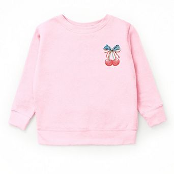 The Juniper Shop Patriotic Cherries Coquette Youth Sweatshirt