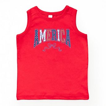 The Juniper Shop Coquette America Arched Youth Tank Top