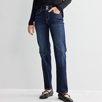 Women's Apt. 9® Tummy Control Straight Jeans