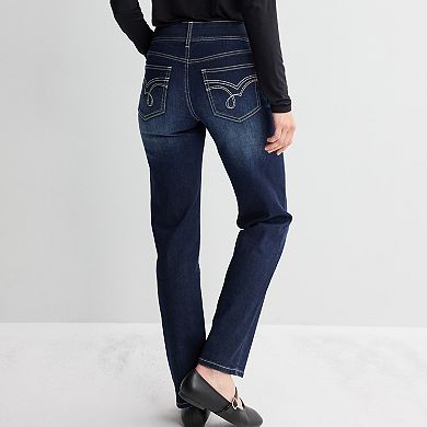 Women's Apt. 9® Tummy Control Straight Jeans