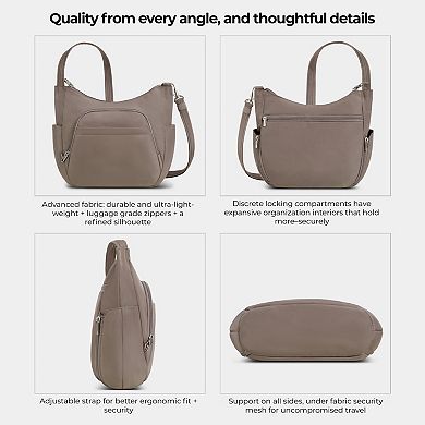 Travelon Anti-Theft Classic Crossbody Bucket Bag