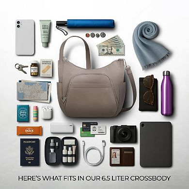 Travelon Anti-Theft Classic Crossbody Bucket Bag