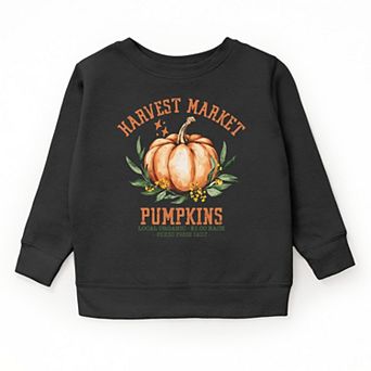 The Juniper Shop Harvest Market Pumpkins Local Organic Youth Sweatshirt