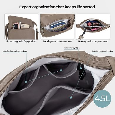 Travelon Anti-Theft Classic Messenger Bag With RFID-Blocking Compartments