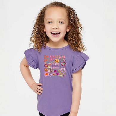 The Juniper Shop Happiness Blooms From Within Flutter Sleeve Tee