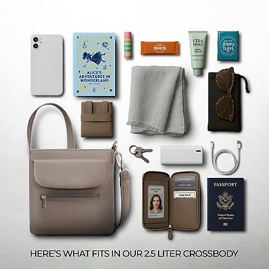 Travelon Anti-Theft Mini Zipper Closure Shoulder Bag