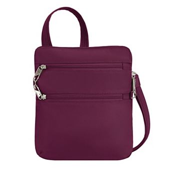 Travelon Anti-Theft Classic Slim Double Zip Crossbody Bag
