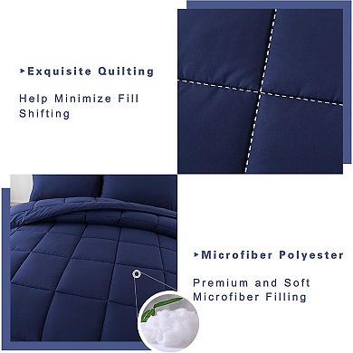 Twin Comforter Set -All Season Bedding Comforters Sets with 1 Pillow Case -2 Pieces Bed Set Down