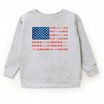 The Juniper Shop American Bow Flag Coquette Youth Sweatshirt
