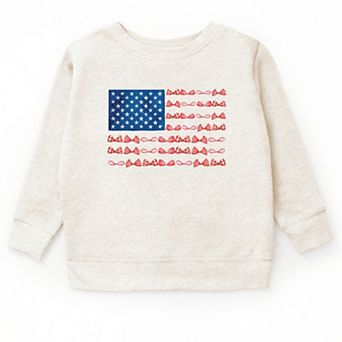The Juniper Shop American Bow Flag Coquette Youth Sweatshirt