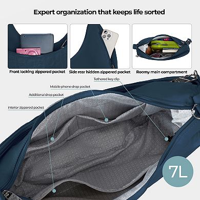 Travelon Anti-Theft Asymmetric Hobo Bag
