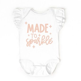 The Juniper Shop Made To Sparkle Flutter Sleeve Bodysuit