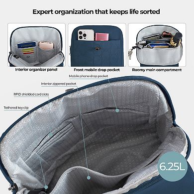 Travelon Anti-Theft Compact Multiple Compartments Backpack
