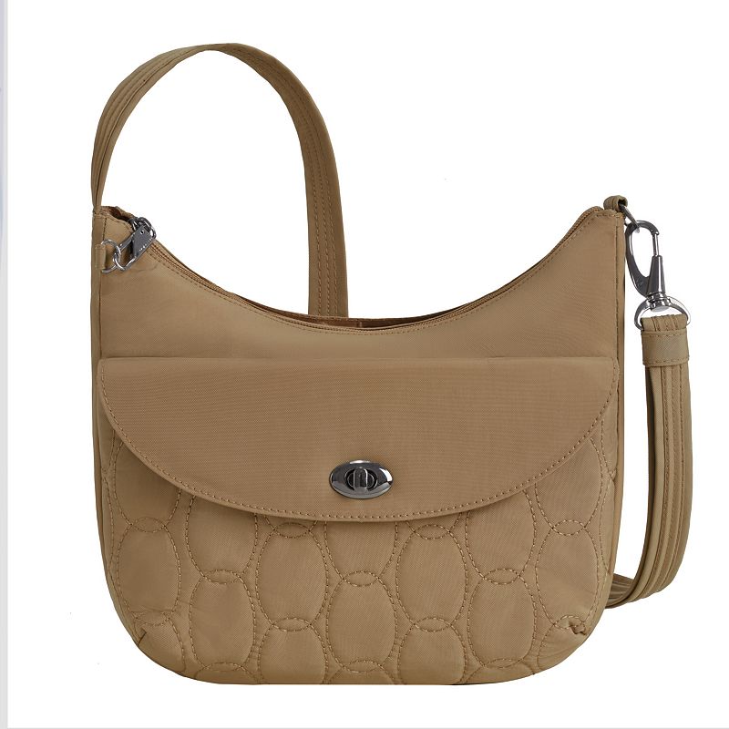 Travelon Anti-Theft Medium Crossbody Bag, Latte