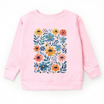 The Juniper Shop Watercolor Daisy Garden Youth Sweatshirt