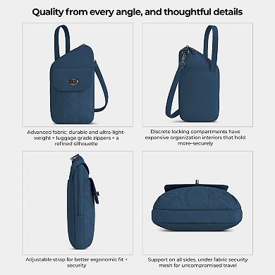 Travelon Anti-Theft Slim Asymmetric Crossbody Bag