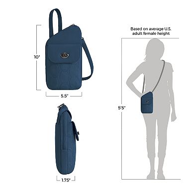 Travelon Anti-Theft Slim Asymmetric Crossbody Bag