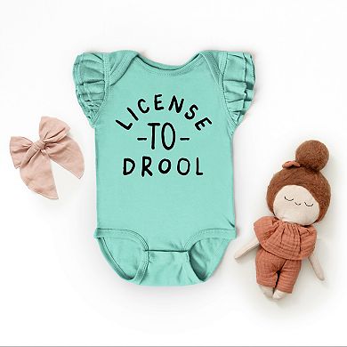 The Juniper Shop License To Drool Flutter Sleeve Bodysuit