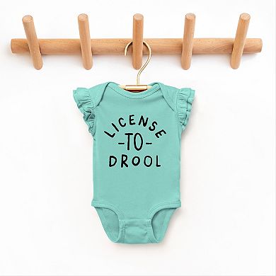 The Juniper Shop License To Drool Flutter Sleeve Bodysuit
