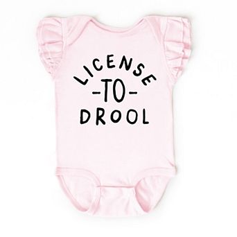 The Juniper Shop License To Drool Flutter Sleeve Bodysuit