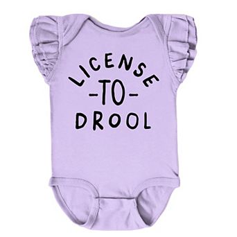 The Juniper Shop License To Drool Flutter Sleeve Bodysuit
