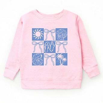 The Juniper Shop Nautical Checkered Coquette Youth Sweatshirt