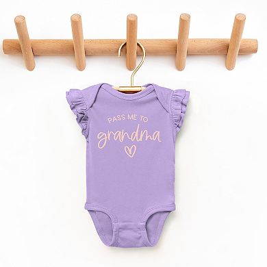 The Juniper Shop Pass Me To Grandma Flutter Sleeve Bodysuit