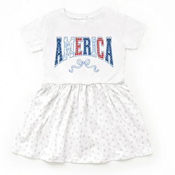 The Juniper Shop Coquette America Arched Toddler Dress