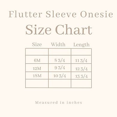 The Juniper Shop Tiny Little Bean Flutter Sleeve Bodysuit